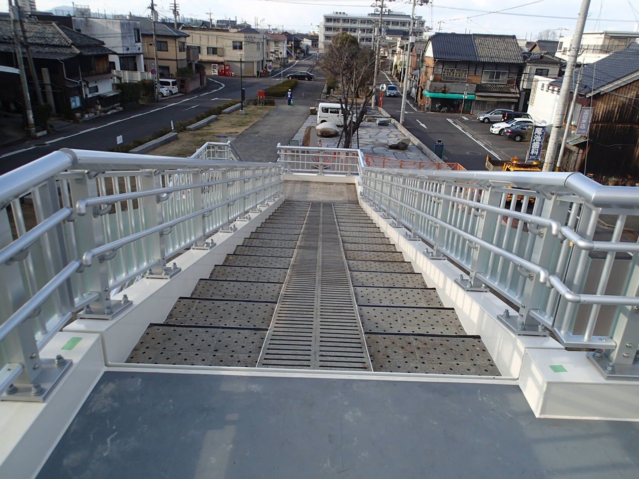 歩道橋高欄手摺　県道　丸亀市